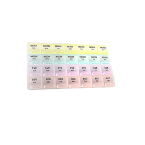 Plastic Pill Medicine Organizer Reminder Storage Box